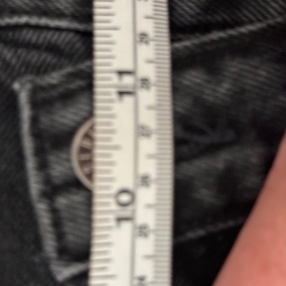 AGOLDE Criss Cross Straight High Rise Jeans in shambles black - Picture 11 of 13